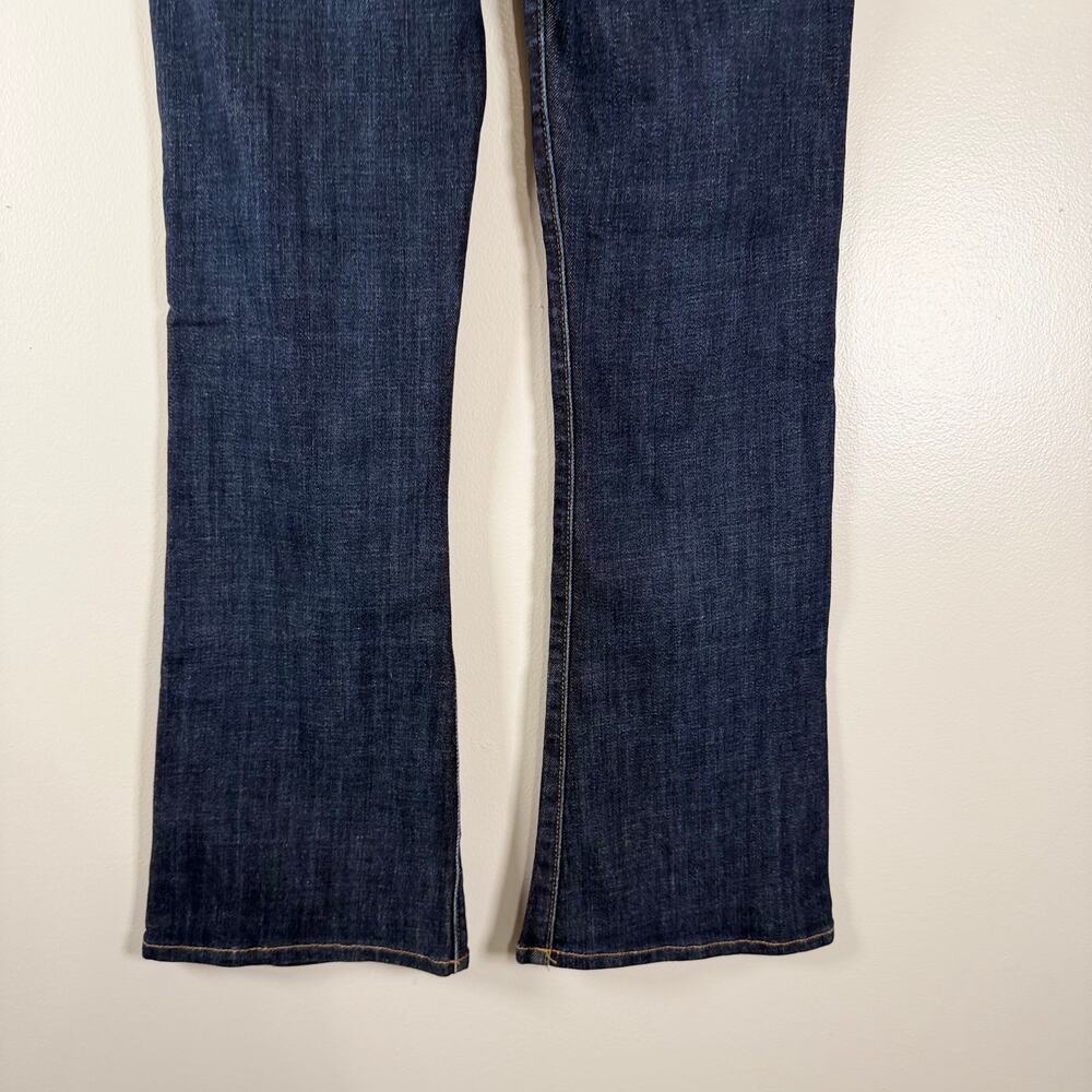 Frame Denim Le Crop Mini Bootcut Jeans Kingland Dark Wash Blue Mid Rise Size 25 - Picture 9 of 12